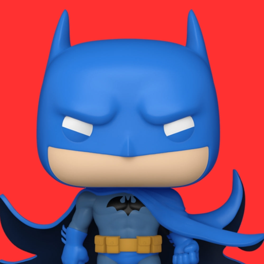 funko pop batman kırmızı arka planda