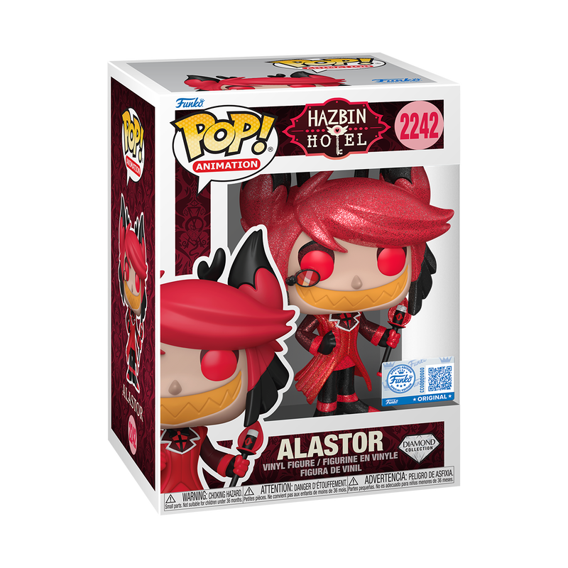 Alastor Hazbin Hotel Funko Pop Diamond Funkonom